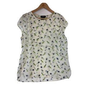Papillon Women's Top Guacamaya Tropical Print Size Medium
